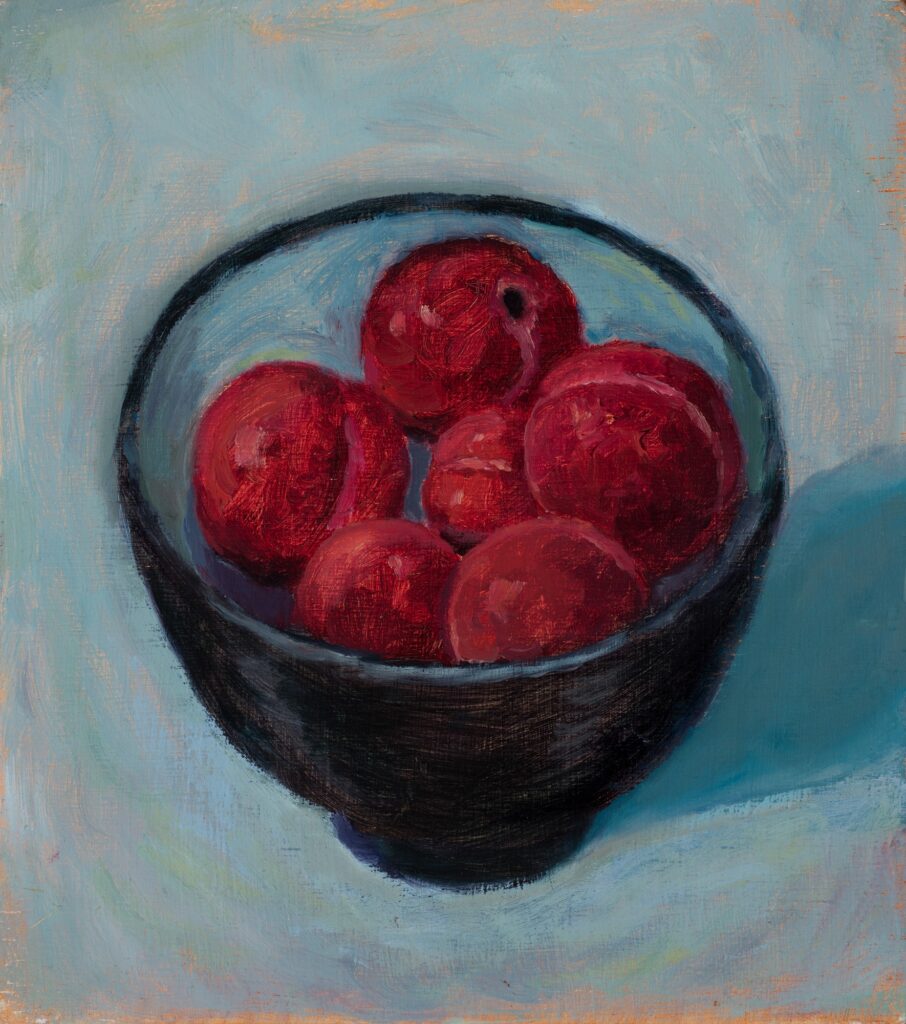 Still Life with Blood Plums by Gabrielle Martin 2021